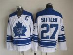 Vintage Toronto Maple Leafs #27 SITTLER stitched White-Blue Hockey Jersey Throwback Edition (4)