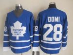 Vintage Toronto Maple Leafs #28 DOMI stitched Blue-White Hockey Jersey Throwback Edition