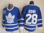Vintage Toronto Maple Leafs #28 DOMI stitched Blue-White Hockey Jersey Throwback Edition (2)