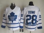 Vintage Toronto Maple Leafs #28 DOMI stitched White-Blue Hockey Jersey Throwback Edition