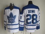 Vintage Toronto Maple Leafs #28 DOMI stitched White-Blue Hockey Jersey Throwback Edition (2)