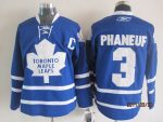 Vintage Toronto Maple Leafs #3 PHANEUF stitched Blue-White Hockey Jersey Throwback Edition