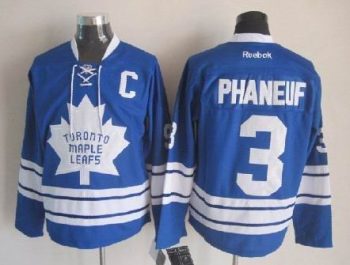 Vintage Toronto Maple Leafs #3 PHANEUF stitched Blue-White Hockey Jersey Throwback Edition (2)
