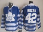 Vintage Toronto Maple Leafs #42 BOZAK stitched Blue-White Hockey Jersey Throwback Edition