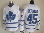 Vintage Toronto Maple Leafs #45 BERNIER stitched White-Blue Hockey Jersey Throwback Edition