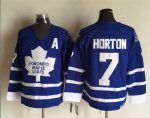 Vintage Toronto Maple Leafs #7 HORTON stitched Blue-White Hockey Jersey Throwback Edition (2)