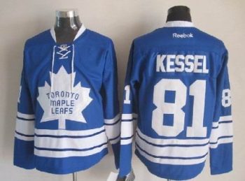 Vintage Toronto Maple Leafs #81 KESSEL stitched Blue-White Hockey Jersey Throwback Edition (2)