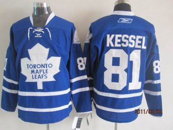 Vintage Toronto Maple Leafs #81 KESSEL stitched Blue-White Hockey Jersey Throwback Edition