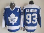 Vintage Toronto Maple Leafs #93 GILMOUR stitched Blue-White Hockey Jersey Throwback Edition