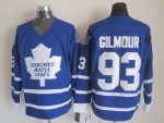 Vintage Toronto Maple Leafs #93 GILMOUR stitched Blue-White Hockey Jersey Throwback Edition (4)