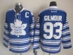 Vintage Toronto Maple Leafs #93 GILMOUR stitched Blue-White Hockey Jersey Throwback Edition (5)