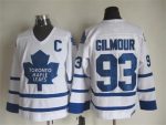 Vintage Toronto Maple Leafs #93 GILMOUR stitched White-Blue Hockey Jersey Throwback Edition