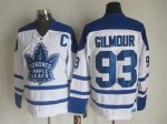 Vintage Toronto Maple Leafs #93 GILMOUR stitched White-Blue Hockey Jersey Throwback Edition (2)