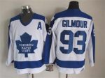 Vintage Toronto Maple Leafs #93 GILMOUR stitched White-Blue Hockey Jersey Throwback Edition (3)