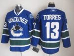 Vintage Vancouver Canucks #13 Raffi Torres Stitched Blue Hockey Jersey Throwback Edition (3)