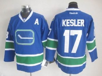 Vintage Vancouver Canucks #17 Ryan Kesler Stitched Blue Hockey Jersey Throwback Edition (3)