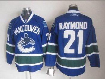 Vintage Vancouver Canucks #21 Mason Raymond Stitched Blue Hockey Jersey Throwback Edition