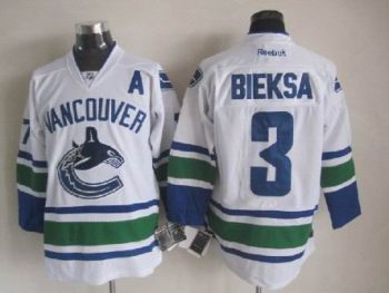 Vintage Vancouver Canucks #3 Kevin Bieksa Stitched Blue Hockey Jersey Throwback Edition