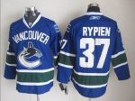 Vintage Vancouver Canucks #37 Rick Rypien Stitched Blue Hockey Jersey Throwback Edition