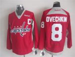 Vintage Washington Capitals #8 Alex Ovechkin Stitched Red Hockey Jersey Throwback Edition