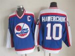 Vintage Winnipeg Jets #10 Dale Hawerchuk Stitched Blue Hockey Jersey Throwback Edition (2)