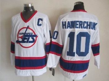 Vintage Winnipeg Jets #10 Dale Hawerchuk Stitched White Hockey Jersey Throwback Edition (3)