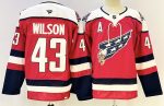 Washington Capitals #43 Wilson Red stitched hockey jersey