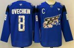 Washington Capitals #8 Ovechkin Blue stitched hockey jersey