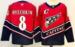 Washington Capitals #8 Ovechkin Red stitched hockey jersey (2)