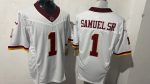 Washington Commanders 1 Curtis Samuel Sr White Stitched Jersey