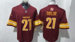 Washington Commanders 21 Sean Taylor Maroon Stitched Jersey